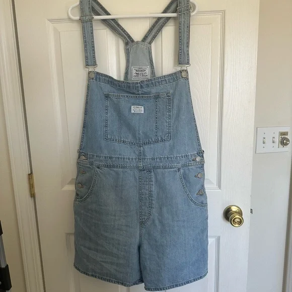 Levi’s Blue Denim Overalls - Picture 7 of 8